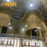 Voilage en métal aluminium pour décoration intérieure, rideau en treillis métallique décoratif pour séparateur de pièce, traitement des plafonds et des fenêtres