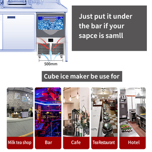 Máquinas para hacer bloques de cubitos de hielo comerciales para el hogar automáticas de acero inoxidable de 50kg, máquinas para hacer hielo para negocios - Product Image 4