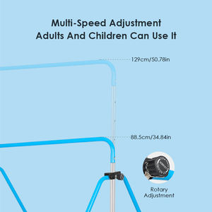 ZHOYA SPORT Adjustable 130CM Folding Steel <strong>Gymnastic</strong> <strong>Bars</strong> Portable for Kids Home Training <strong>Cheap</strong> Price Sale - Product Image 5