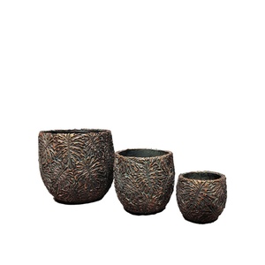 Macetas de Fibra de Cemento Personalizadas, Diseño Redondo, para Interiores/Exteriores, Jardín, Flores, Decoración del Hogar y Hoteles - Product Image 2