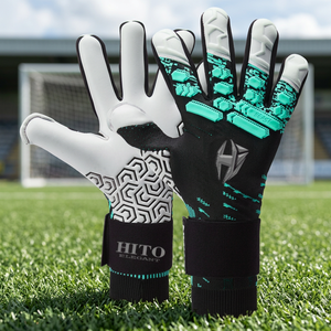 Top Quality Breathable Black and White Soccer Goalkeeper <b>Gloves</b> 4mm Negative Cut Goalkeeper <b>Gloves</b> - Product Image 2