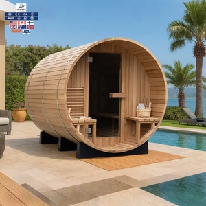 Kit de sauna extérieur traditionnel personnalisé avec baril de vapeur en bois de <span class=keywords><strong>Metasequoia</strong></span>/sequoia - Product Image 1