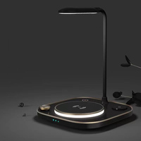 Gadgets technologiques 2024 Chargeur sans fil Veilleuse pour téléphone Montre Casque Trois-en-un Chargeur sans fil Cadeaux d'entreprise