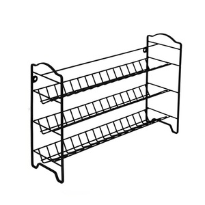 Étagère à épices Ripai à 3 niveaux, organisateur de rangement mural en métal pour cuisine, taille L - Product Image 2