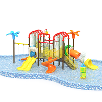 Toboggan extérieur pour aire de jeux aquatique