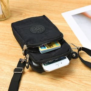 Sac à bandoulière pour téléphone, pochette en nylon imperméable avec poche zippée, sac de course pour femmes, usage quotidien, printemps 2021 - Product Image 4