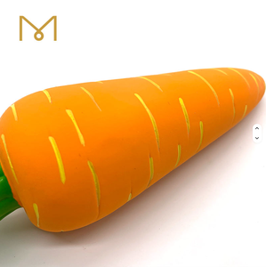 YHRQ Popüler 2026 Evcil Hayvan Ürünleri Orta Boy Doğal Yumuşak Kauçuk Lateks Gıcırtılı Çiğnenebilir Havuç Eko Dostu Günlük Köpek Oyuncakları - Product Image 6