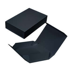 Tùy Chỉnh Desgin Sang Trọng Lật Top Tông Màu Đen Cứng Nhắc May Mặc Từ Đóng Cửa Quà Tặng Giày Hộp Bao Bì Hiện Nay Hộp Với Chèn - Product Image 2