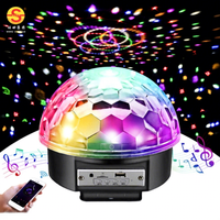 Lumières de boule disco LED contrôlées par téléphone portable USB, lumières de scène de fête, boule magique, lumière disco