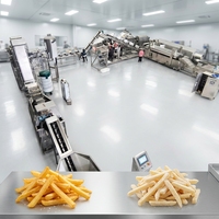 Línea de Producción de Papas Fritas Congeladas, Equipo Aprobado por ISO9001 para Fábrica de Snacks, Cocina Comercial, Suministro de Servicios de Alimentos