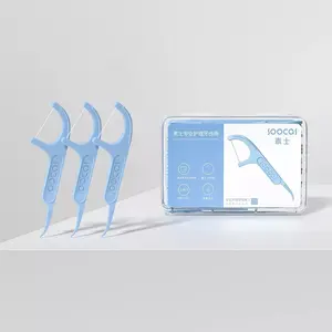 Soocas 전문 간호 일회용 치실 추천 스틱 청소 이쑤시개 치실