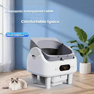 Nouveau produit 2025 : Bac à litière intelligent ouvert, contrôle par application, nettoyage automatique, ramassage des excréments, désodorisation de l'air frais, toilette pour chat - Product Image 3