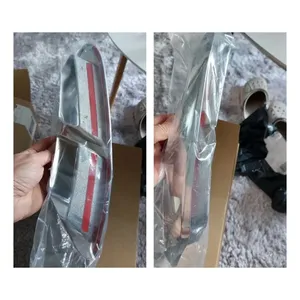 Pour Arteon 2018 2019 2020 2021 2022 2023, modification de voiture, échappement à quatre sorties, pare-chocs arrière, décoration chromée noire, accessoires - Product Image 4