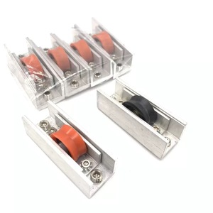 Fabrika özel cam sürgülü kapı kasnak pencere tekerlek sürgülü kapı pencere şerit kasnak ev dilsiz donanım Abalone oluk Whee - Product Image 2