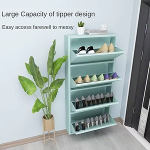 Armoire à chaussures coréenne étagère à chaussures avec armoire à chaussures étagère fermée zapatero con mueble - Product Image 3