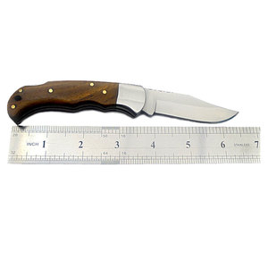 Couteau pliant professionnel de qualité industrielle en acier de Damas, tranchant comme un rasoir, manche en os de chameau gravé à la main, étui en cuir, OEM/ODM - Product Image 2