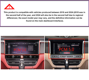 Krando 24.6 "yeni tasarım kablosuz Android oto Carplay araba radyo Porsche Macan 2018-2024 için kafa ünitesi güçlendirme ekran Pcm5.0 - Product Image 4