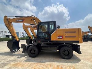 Excavadora de ruedas SANY SY215W usada de alta calidad, 21.5 toneladas, maquinaria para movimiento de tierras con excelentes reseñas, en oferta, con emisiones EPA. - Product Image 1