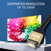 Câble coaxial 4K de haute qualité plaqué or 24 carats, 18 Gbps, 60 Hz, blindé tressé, plusieurs tailles (1 m/50 m) pour HDTV