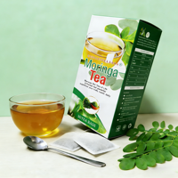 Té de Moringa Natural en Bolsitas, Caja de 20 Unidades, con Antioxidantes, Refuerzo Inmunológico, Apoyo a la Salud y Control de Peso, para Marca Privada