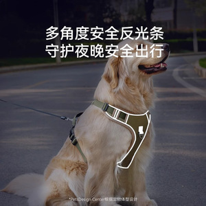 Harnais pour chien de style gilet, réglable, respirant, rembourré, confortable pour les chiens de taille moyenne et grande - Product Image 5