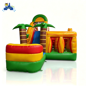 LilyToys - <span class=keywords><strong>Casa</strong></span> Inflable Comercial con Tobogán Acuático y Piscina, Diseño <span class=keywords><strong>de</strong></span> Palmera Tropical, <span class=keywords><strong>para</strong></span> <span class=keywords><strong>Alquiler</strong></span> en <span class=keywords><strong>Fiestas</strong></span> - Product Image 3