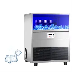 La mejor calidad 80KG/Day Máquina para hacer cubitos de hielo transparente/Máquina para hacer cubitos de hielo