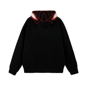 Logo e taglie personalizzate con cappuccio ispirate a Spider-Man disponibili per uomini e donne rosa nero con grafica ragno Casual capispalla - Product Image 2