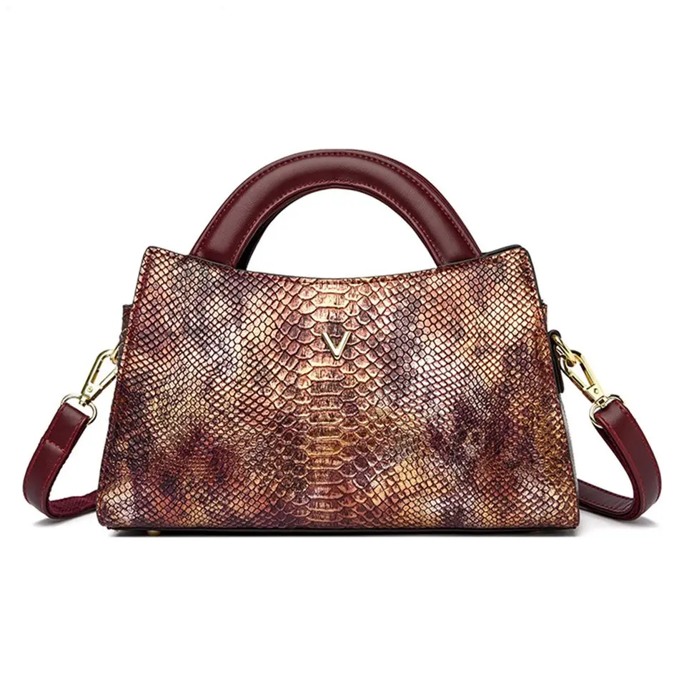High Quality Crocodile pattern Shoulder Bags Large Capacity Handbags and Purses women Messenger Bags Casual Fashion Handbag Tote