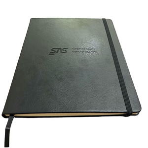 Carnet en PU avec logo personnalisé en relief, couverture rigide avec logo embossé, agenda - Product Image 1