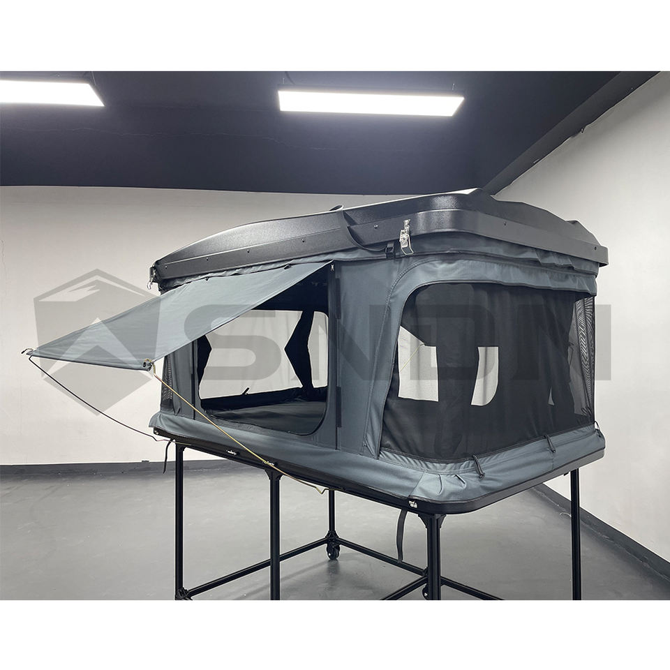 For Overlanding Camping Hard Shell Roof Top Tent 3-4 Person ABS Shell ...