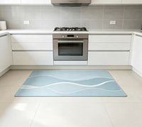 Tapis de salle de bain antidérapant en PVC fabriqué à la machine avec ventouses en caoutchouc pour baignoire et douche