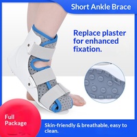 Attelle de fixation cheville-pied pour la protection des entorses, la rééducation des fractures, support respirant, conception facile à nettoyer, garantie à vie