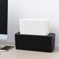 Boîte de rangement pour prises électriques en plastique imperméable pour la maison, avec couvercle, pour la gestion des câbles et la protection des cordons d'alimentation