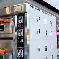 Vigevr Crown Series 4-dekken gasoven, 16-bakplaten digitale dekoven voor consistente, gelijkmatige bakking van ambachtelijke gebakjes