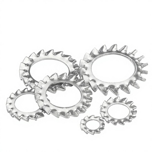 Rondelle dentée intérieure et extérieure en acier inoxydable 304 - Product Image 1