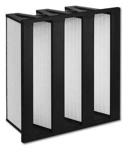 Nouveau filtre à air HEPA en fibre de verre de taille personnalisée H10 H12 H13, mini plissé, haute efficacité, filtre à air en forme de V, cabinet à flux laminaire - Product Image 1