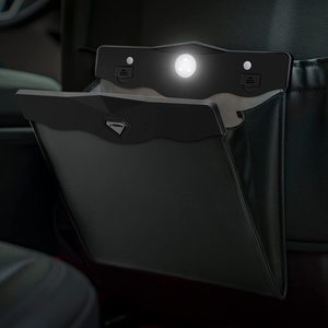 Waterproof Car Trash Can Mini Bin Trash Bag With LED