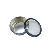 Boîte de conserve ronde en métal scellée avec couvercle transparent recyclable pour le thé et le café, usage industriel - Sans danger pour les aliments