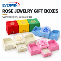 Boîte à bijoux en papier imprimé multicolore à double porte de qualité supérieure pour bijoux de boutique et emballage de cadeaux surprise