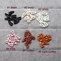 Boutons à pression ultra mini en résine de 6 mm, lavables, à 2 trous, pour vêtements de poupées miniatures OB11 Blythe, accessoires de couture