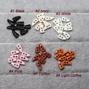Botones de Resina Ultra Mini de 6mm con Forma de Cuerno, Botones Pequeños de 2 Agujeros para Ropa de Muñecas OB11 Blythe, Accesorios de Costura - Product Image 5