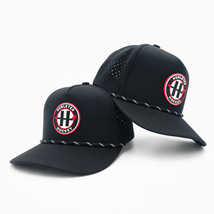 5 Panel Golf Cap Silicone Logo Custom High Quality Low MOQ Logo Velcro Closure Quick Dry Lightweight Durable Unisex - Product Image 1