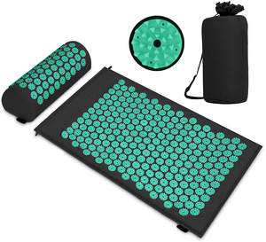 Ensemble de <span class=keywords><strong>tapis</strong></span> et <span class=keywords><strong>d</strong></span>'oreiller <span class=keywords><strong>d</strong></span>'acupression en tissu de coton écologique avec boule de massage - Product Image 1