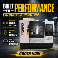 Centro de Mecanizado Vertical VMC855 de Alta Precisión con Certificación CE, Husillo BT40, Control CNC GSK para Procesamiento de Piezas de Automóviles, Metal y Moldes