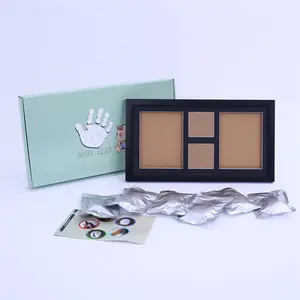 Baby Handprints And Footprints Commemorative Photo Frame Gift Suitable For Baby Growth Records As A Memento