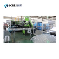 Machine d'emballage semi-automatique à réglage élevé pour sacs de conteneurs en plastique vides, presseuse pour toutes formes de bouteilles PET/PE de 100 ml à 5 L