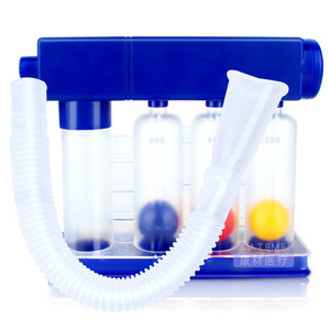 Appareil d'entraînement respiratoire à trois balles pour la rééducation pulmonaire, soutien postopératoire, plastique jaune - Product Image 2