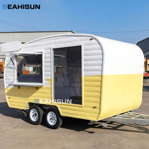 Chariot à café-snacks, <span class=keywords><strong>mini</strong></span> camping-car, kiosque mobile, remorque de camping, camion de nourriture pour bonbons, chips, équipement moderne résistant à la rouille - Product Image 2