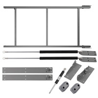 Mécanisme de table multifonctionnel et invisible, cadre de bureau pliant mural gain de place, quincaillerie fonctionnelle